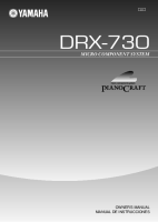 Yamaha DRX-730 manual-EN
